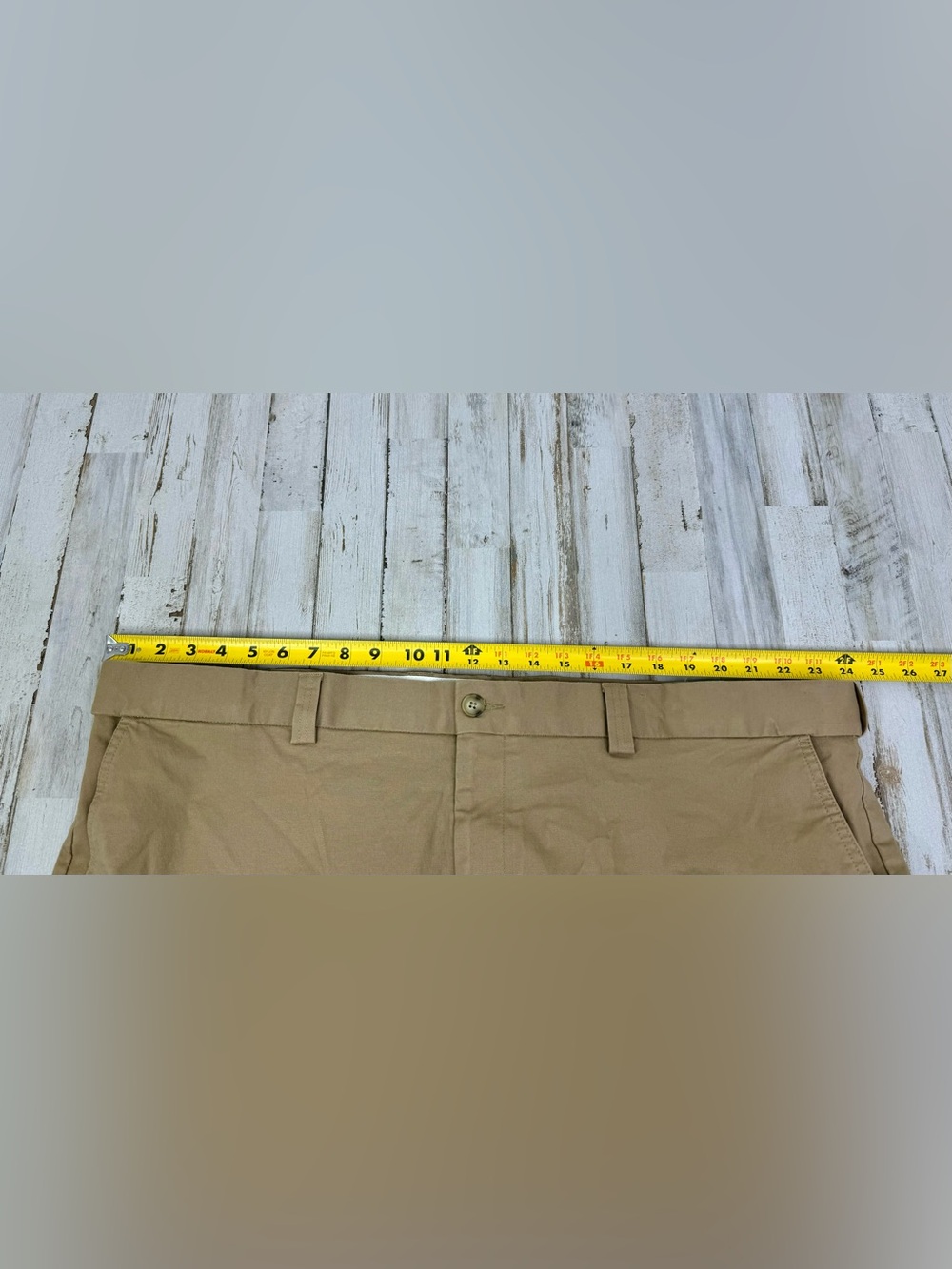 Oak Hill Shorts Mens 48 Khaki Stretch Chino Big & Tall Flat Front 10 Inseam NWT - Picture 8 of 12